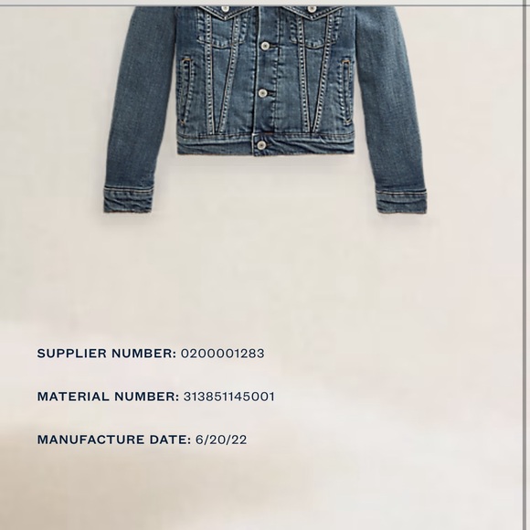 Polo Ralph Lauren Girls Polo Denim Jacket - Picture 9 of 10